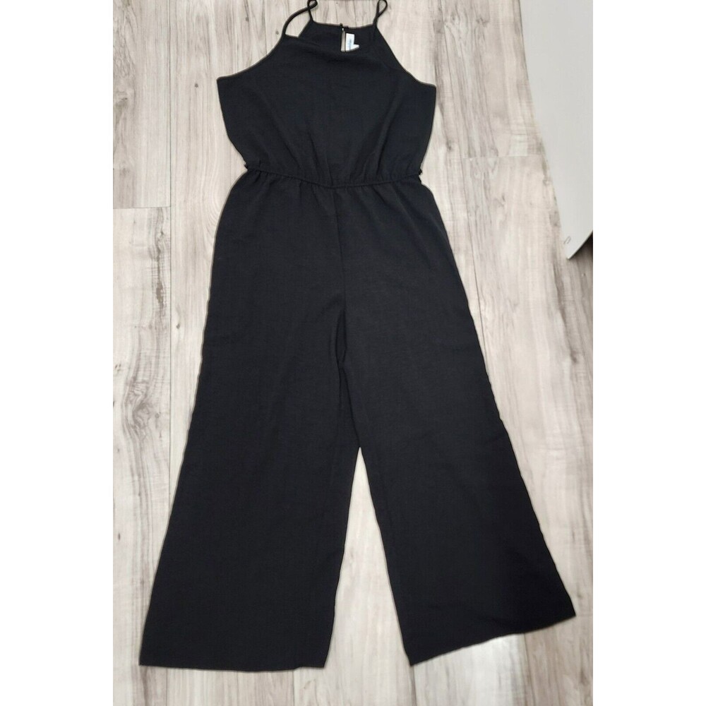 AliceBlue Black Sleeveless Jumper Romper Woman's Size M